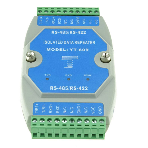 YT-609工業(yè)級(jí)光電隔離RS485/422中繼放大器 